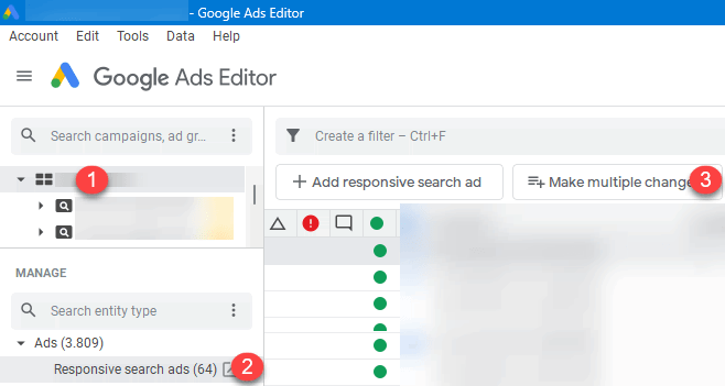 Google Ads script <nw>ETA to RSA Suggestion Sheet Builder</nw> Google Ads Editor